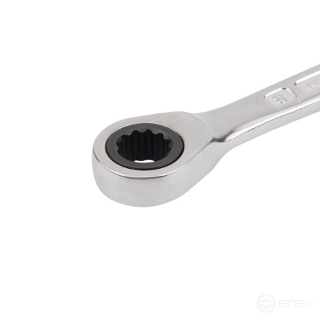 Ключ гаечный комбинированный NORGAU Industrial с трещоткой 8 мм, N7R-8