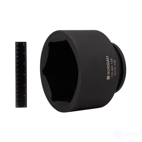 Головка торцевая ударная NORGAU Industrial шестигранная 1.1/2", 135 мм, N37K-135