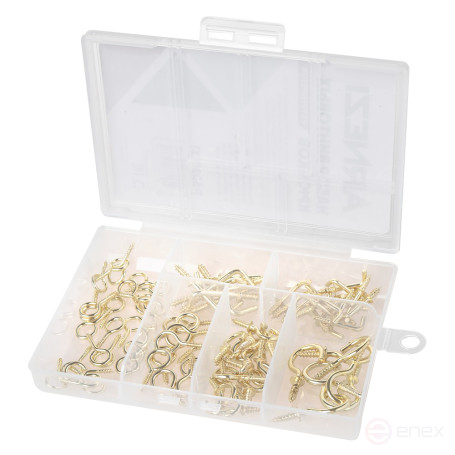 Набор винтовых крючков 80пр. ARNEZI R8020131