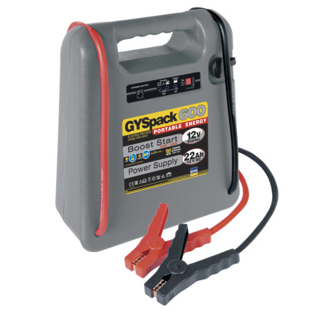 GYSPACK 600 Self-contained starter, internal battery 22Ah 12V