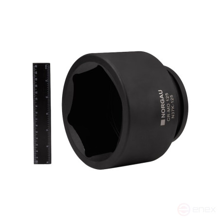 Головка торцевая ударная NORGAU Industrial шестигранная 1.1/2", 125 мм, N37K-125