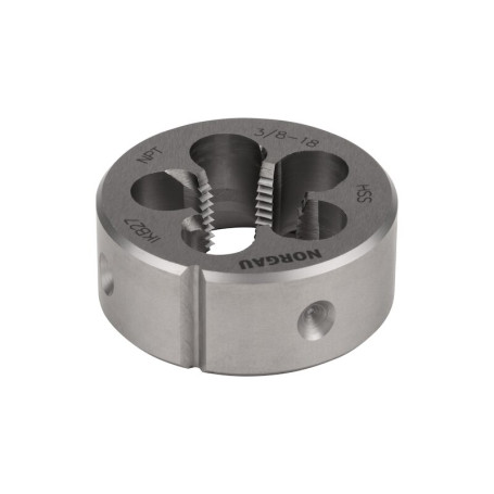 Плашка круглая NORGAU Industrial по металлу HSS NPT 3/8x18, Form B