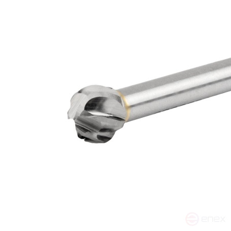 Борфреза твердосплавная NORGAU Industrial сферическая 10 мм, форма D, ALU