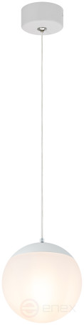 Светильник подвесной (подвес) ЭРА ADELAIDA PL35 WH G9 потолочный шар белый