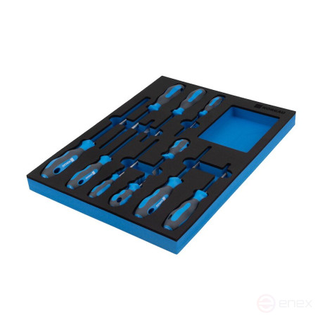 Набор отверток NORGAU Industrial в ложементе SL/PH/PZ 10 предметов, N151-161-010