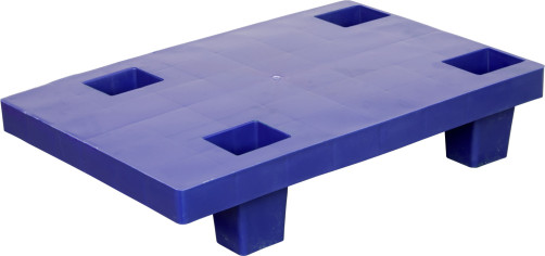 Pallet 600x400x130 (solid on legs) blue
