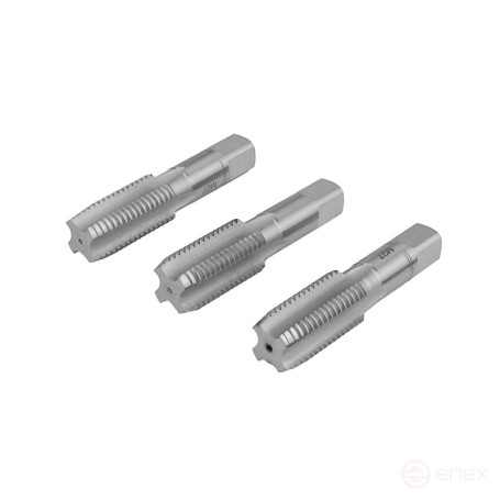 Set of hand taps NORGAU Industrial M27, HSS-E, 3 pieces