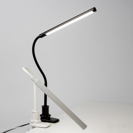 Настольный светильник ЭРА NLED-509-8W-W светодиодный на струбцине белый