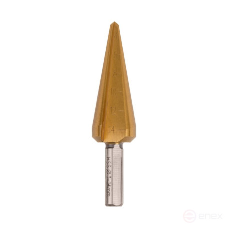 Набор конических сверл NORGAU industrial по металлу 3-30.5 мм, HSS/TIN, 3 предмета