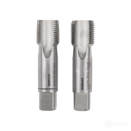 Комплект ручных метчиков NORGAU Industrial MF27x2, HSS, 2 предмета