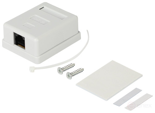 Розетка компьютерная RJ-45 ЭРА RJ01UN категория 5е неэкранированная 1-порт упаковка 40 штук
