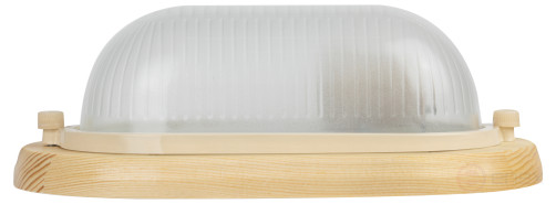 Светильник ЭРА НБО 04-60-011 Кантри дерево/стекло IP54 E27 max 60Вт 232х140 овал сосна