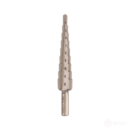 Набор ступенчатых сверл NORGAU industrial по металлу 4-30 мм, HSS-E, 3 предмета