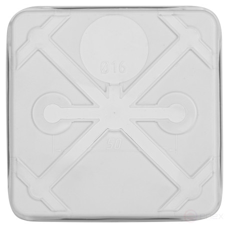 Soldering box ERA KOR-80-80-40- 9g-2MP Two-component HF UV resistant 80x80x40mm grey Direct mounting IP67