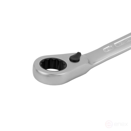 Ключ гаечный комбинированный с переключающейся трещоткой NORGAU Industrial 17 мм, N7UR-17