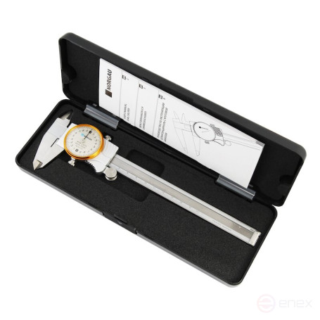 Штангенциркуль NORGAU Industrial с круговой шкалой 0-150 мм, NCR-1502