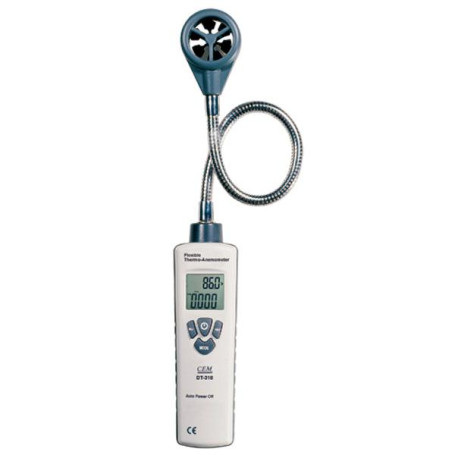 Thermoanemometer for measuring wind speed and temperature DT-318 CEM anemometer with flexible probe