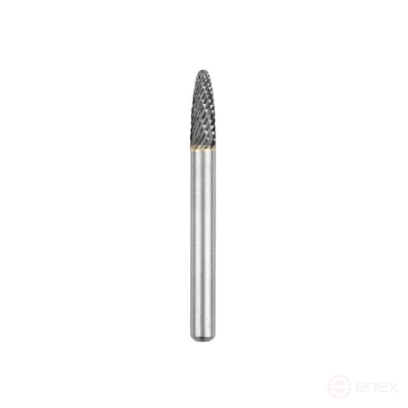 Борфреза твердосплавная NORGAU Industrial параболическая 6 мм, R1.5, форма F, DCM