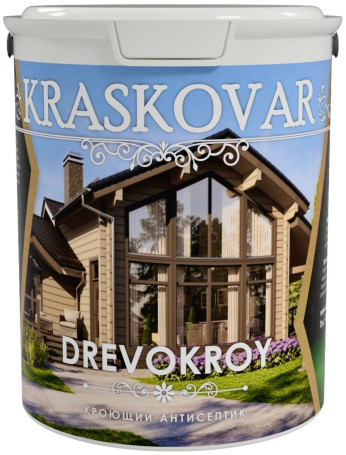 Antiseptic covering Kraskovar Drevokroy Base With 9 liters.