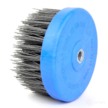 Щетка чашечная Д130*70*M14 по дереву для УШМ (Болгарка), ворс полимер-абразив P80 (1-018)