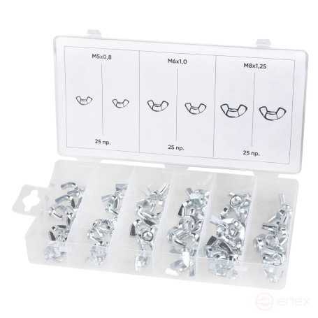 Набор гаек "барашек" 75пр. ARNEZI R8020126