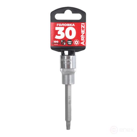 Головка 1/2" со вставкой TORX Security T30 L=100, на холдере Arnezi R0345330