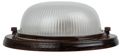 Светильник ЭРА НБО 03-60-021 Кантри дерево/стекло IP54 E27 max 60Вт D220 круг орех