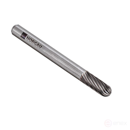 Borehole carbide NORGAU Industrial spherical cylindrical 6.3 mm, shape C, SCM