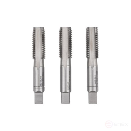 Комплект ручных метчиков NORGAU Industrial M16, HSS-E, 3 предмета