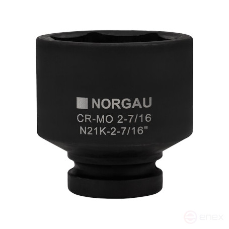 Головка торцевая ударная NORGAU Industrial шестигранная дюймовая 1", 2.7/16", N21K-2.7/16