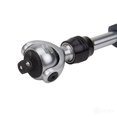 Трещотка NORGAU Industrial с механизмом переключения и поворотной головкой 3/8", N30R72T