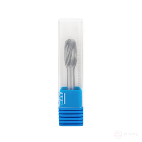 Борфреза твердосплавная NORGAU Industrial сфероцилиндрическая 10 мм, форма C, ALU