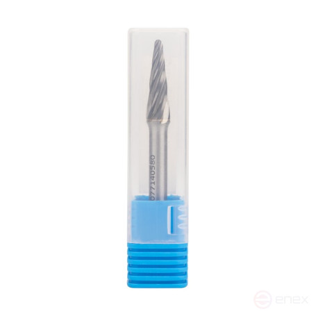 Борфреза твердосплавная NORGAU Industrial коническая 8 мм, 14°, форма L, ALU