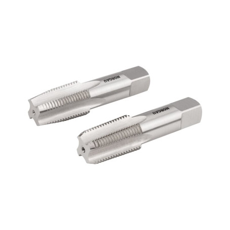 Комплект ручных метчиков NORGAU Industrial NPT3/8x18, HSS, 2 предмета