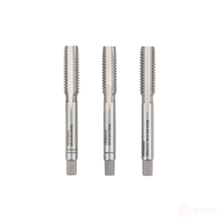 Комплект ручных метчиков NORGAU Industrial M10, HSS-E, 3 предмета