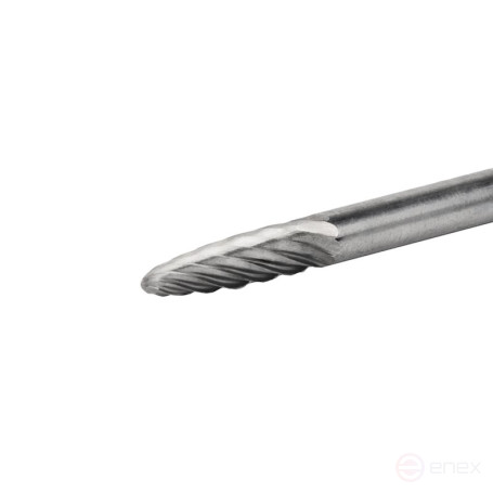 Борфреза твердосплавная NORGAU Industrial параболическая 3 мм, R0.75, форма F, SCM