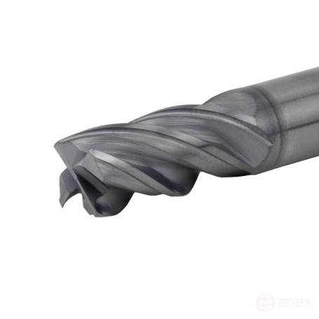 Carbide end mill NORGAU Industrial high-performance 10 mm, Z4, VHM/AlCrSiN