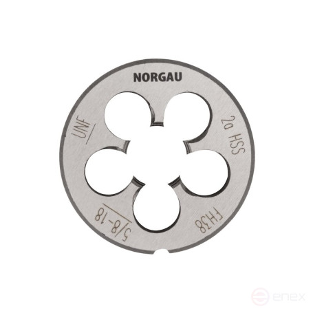 Плашка дюймовая NORGAU Industrial по металлу UNF 5/8, HSS