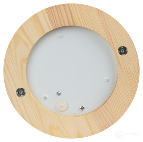 Светильник ЭРА НБО 03-60-011 Кантри дерево/стекло IP54 E27 max 60Вт D220 круг сосна