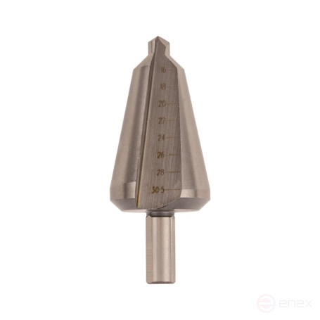 Set of conical drills NORGAU industrial for metal 3-30.5 mm, HSS-E, 3 pieces