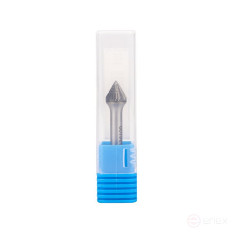 Борфреза твердосплавная NORGAU industrial коническая 10x53 мм, 60°, форма J, DCM