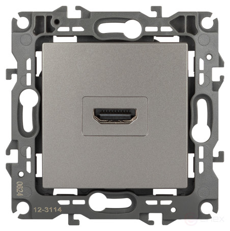 Розетка ЭРА Серия 12 12-3114-16 HDMI титан