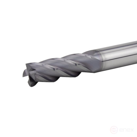 Universal end milling cutter NORGAU Industrial for metal 10 mm, Z4, VHM/AlCrSiN