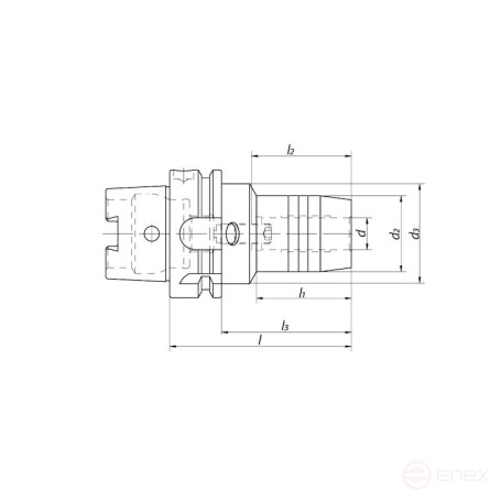 Патрон гидрозажимной NORGAU Industrial 25х120 мм, HSK63, DIN69893