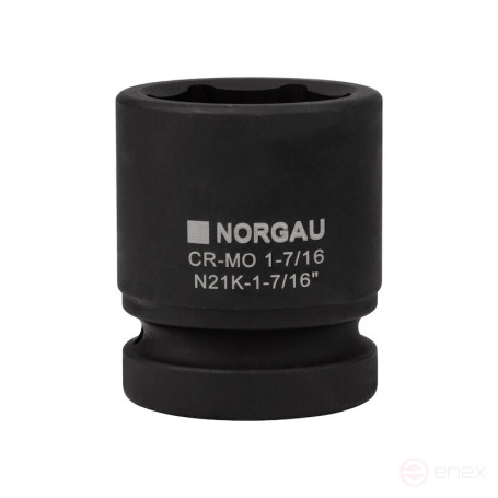 Головка торцевая ударная NORGAU Industrial шестигранная дюймовая 1", 1.7/16", N21K-1.7/16