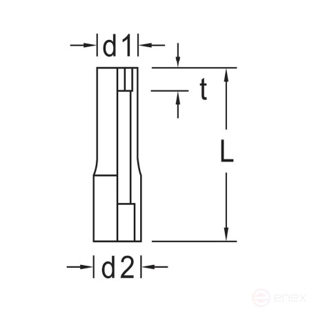 Головка торцевая шестигранная NORGAU Industrial удлиненная 1/4", 11 мм, N20L-11