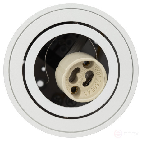 Светильник накладной ЭРА OL21 WH под лампу MR16 GU10 поворотный белый