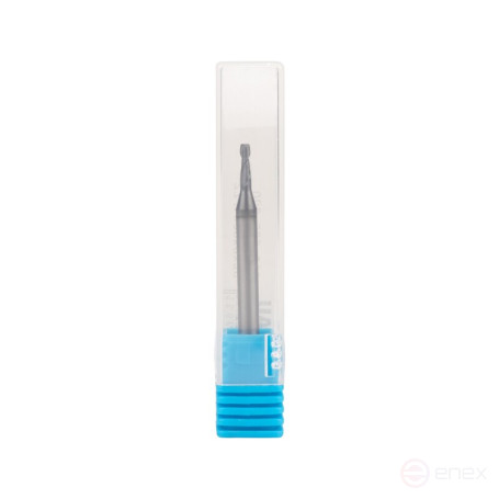 Universal end milling cutter NORGAU Industrial for metal 2x50 mm, Z2, VHM/AlCrSiN