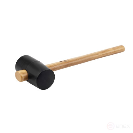 Rubber mallet NORGAU Industrial with wooden handle 340 g, 59 mm, N226-59