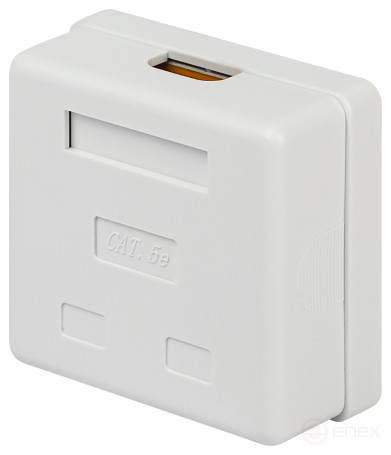 Розетка компьютерная RJ-45 ЭРА RJ02UN категория 5е неэкранированная 2-порта упаковка 30 шт